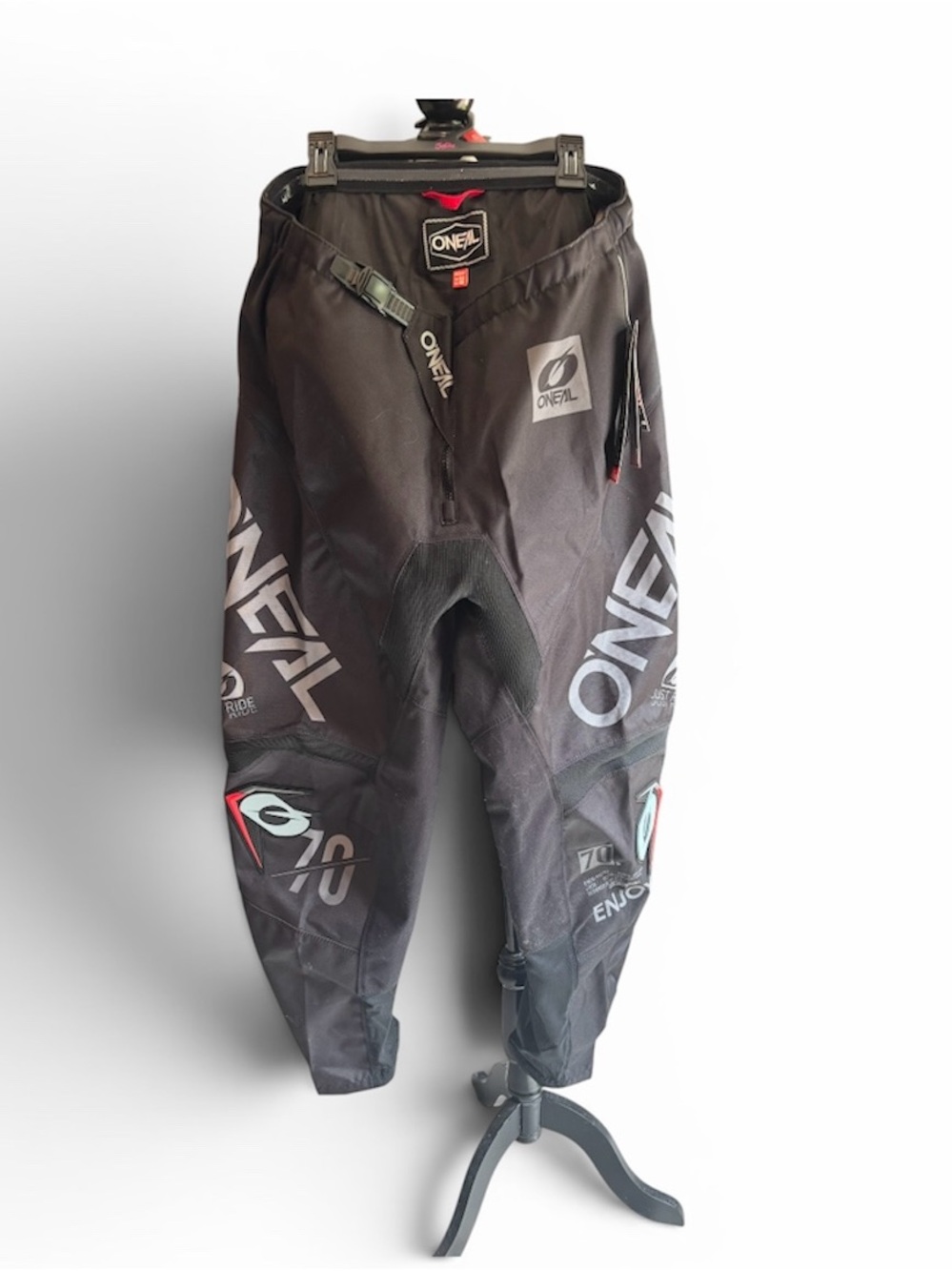 O'NEAL Men's Black Cargo Riding Pants - Durable MTB/DH Performance